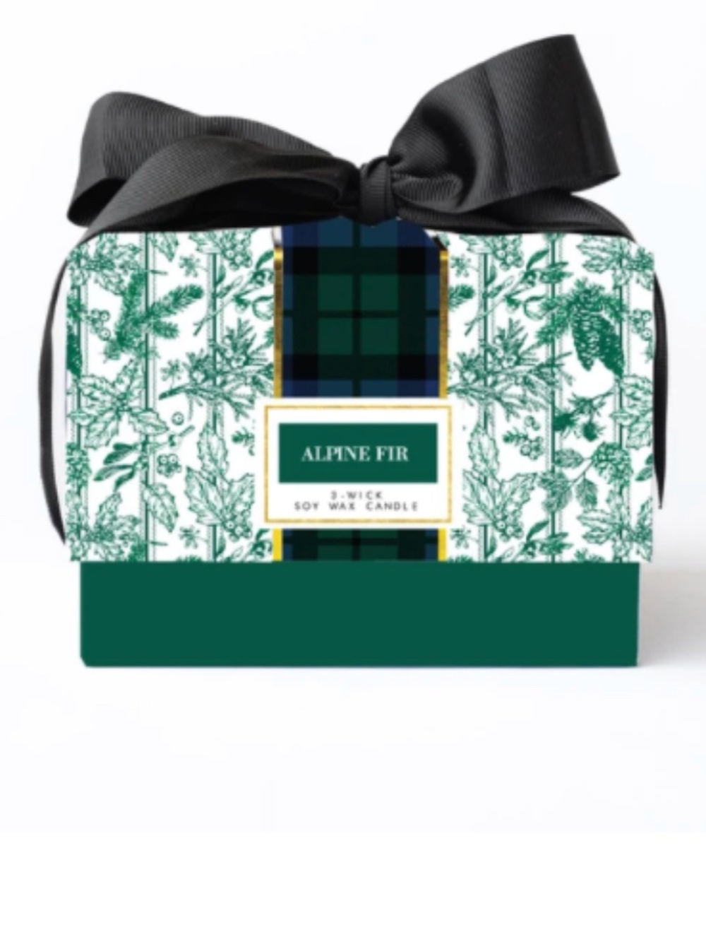 New 8 Oak Lane Alpine Fir 3-Wick Boxed Soy Wax Candle